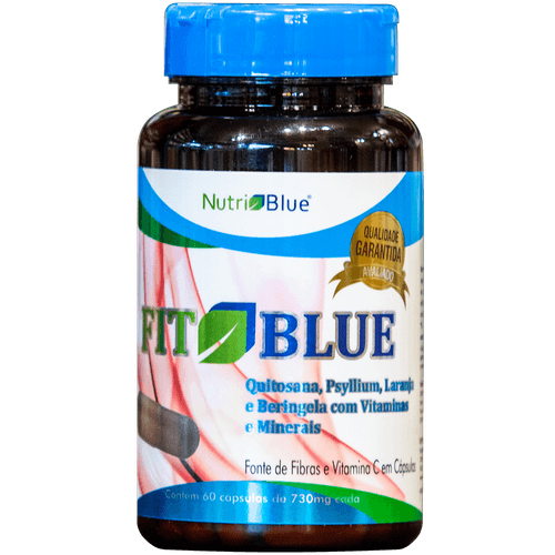 Suplemento FitBlue em capsulas - Emagrecedor Natural e Queimador de gordura localizada