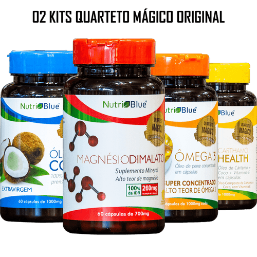 Promoção 02 Kits Quarteto Mágico Original Nutriblue