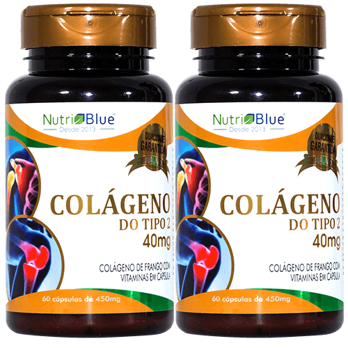 Promoção 2 Frascos - Colágeno Tipo 2 Uc II Em Capsulas Nutriblue