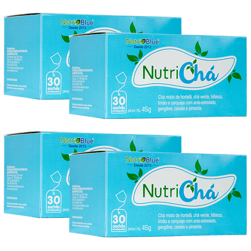 Promoção 120 Sachês - Nutrichá - Chá Termogênico e Antioxidante Para Desinchar