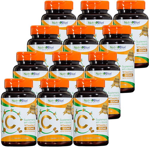 vitamina-c-em-capsulas-nutriblue-promocao-12-frascos