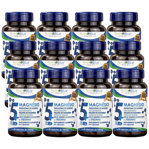 5+ Magnésio Nutriblue: 12 Frascos