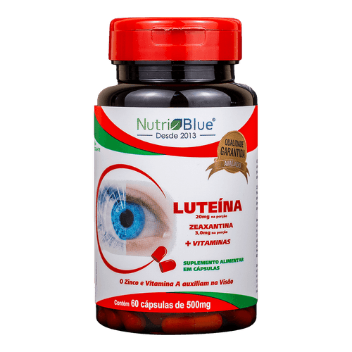 Luteína e Zeaxantina 500mg 60 Cápsulas