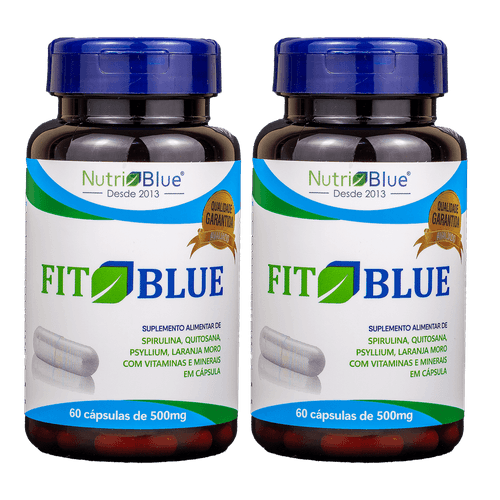 Promoção 2 frascos - Suplemento FitBlue em capsulas