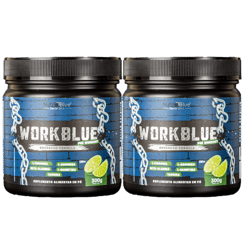 Pré-Treino Nutriblue (WorkBlue) - 2 Frascos