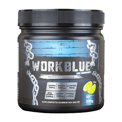 WORKBLUE: Pré Workout Com Cafeína e Taurina 300g