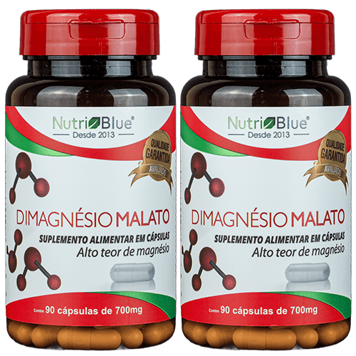 Promoção 2 Frascos - Magnésio Dimalato 700mg Nutriblue