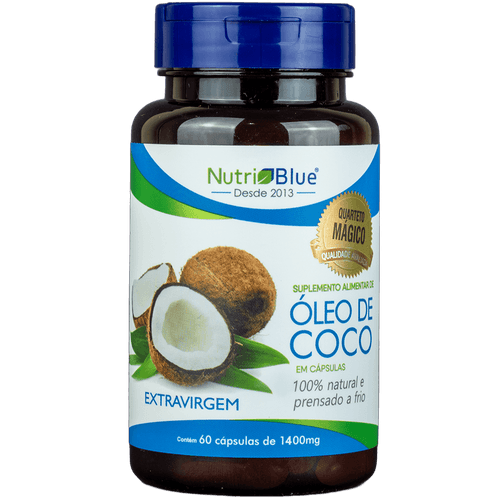Óleo De Coco Nutriblue 60 Capsulas de 1400mg