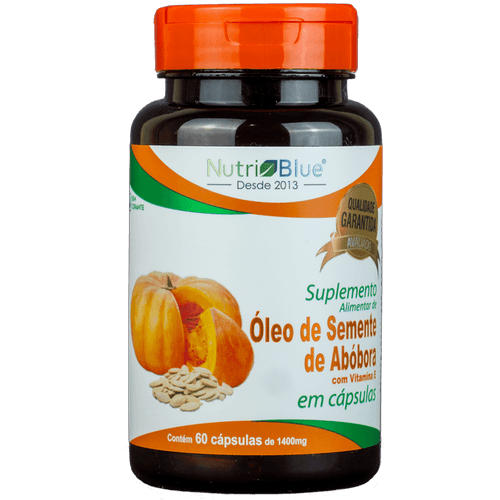 Óleo de Semente De Abóbora 60 Capsulas de 1400mg
