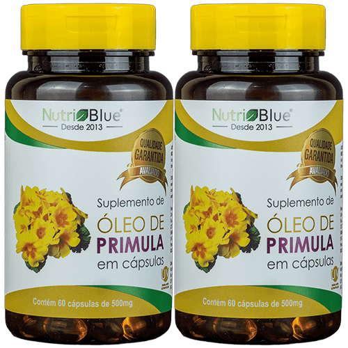 Promoção 2 frascos - Óleo de Primula Em Capsulas 500mg Nutriblue